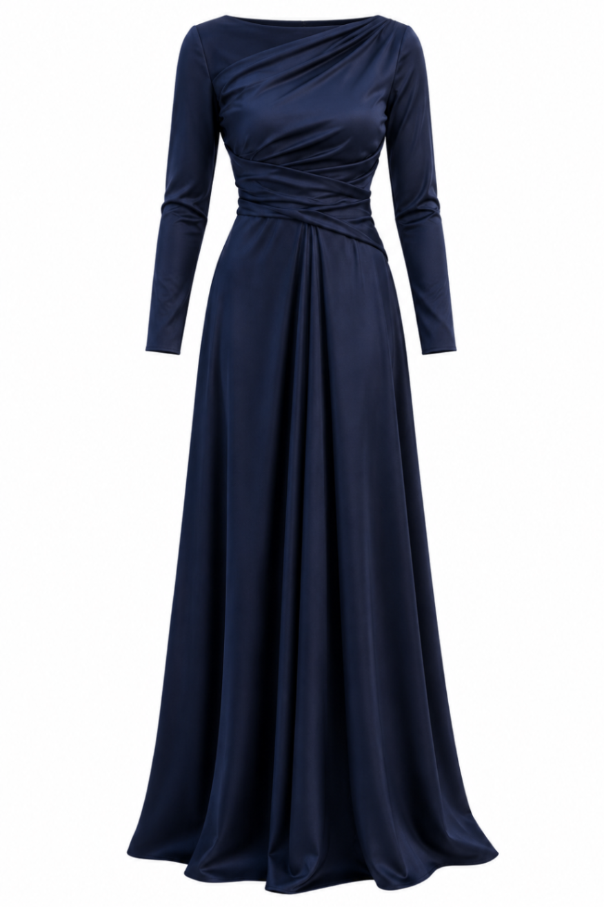Talbot Runhof Dunkelblau 38 Satin