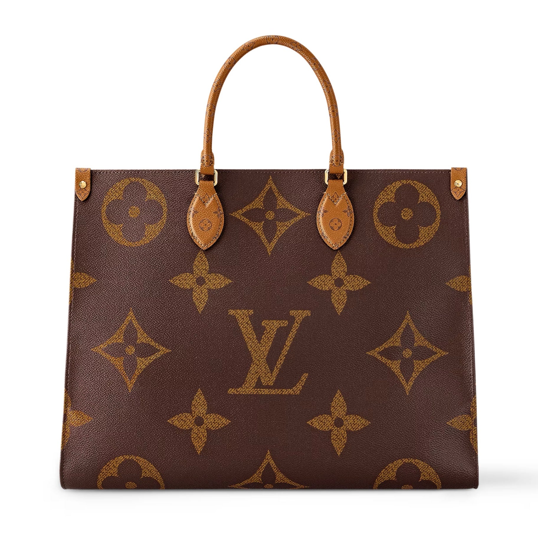 Louis Vuitton OnTheGo GM Monogram Braun mit Dunkelbraunen Details Canvas