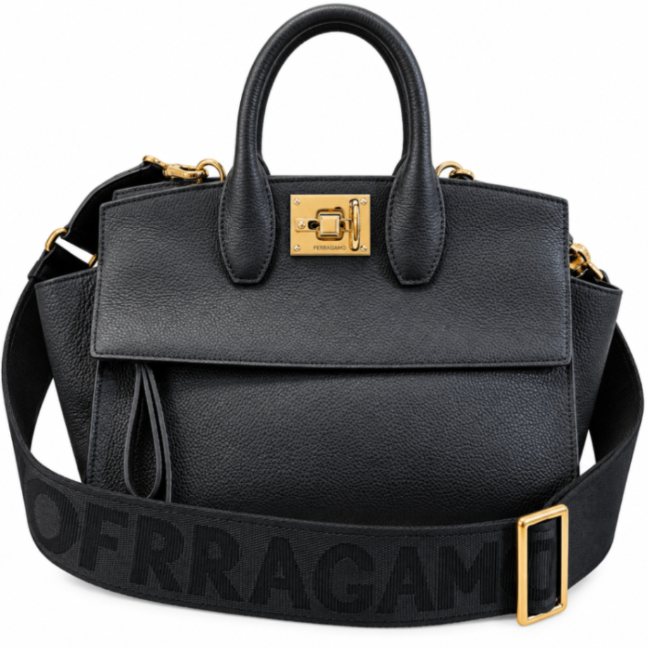 Ferragamo Schwarz One Size Leder