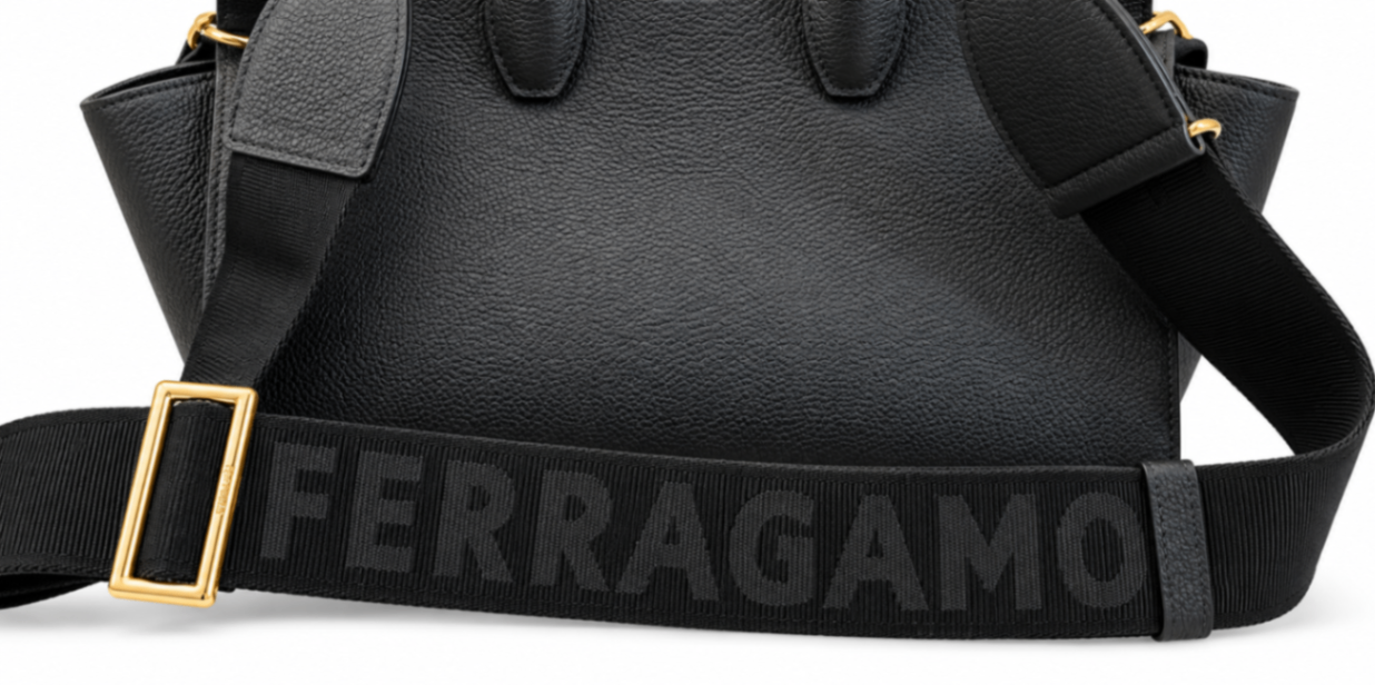 Ferragamo Schwarz One Size Leder