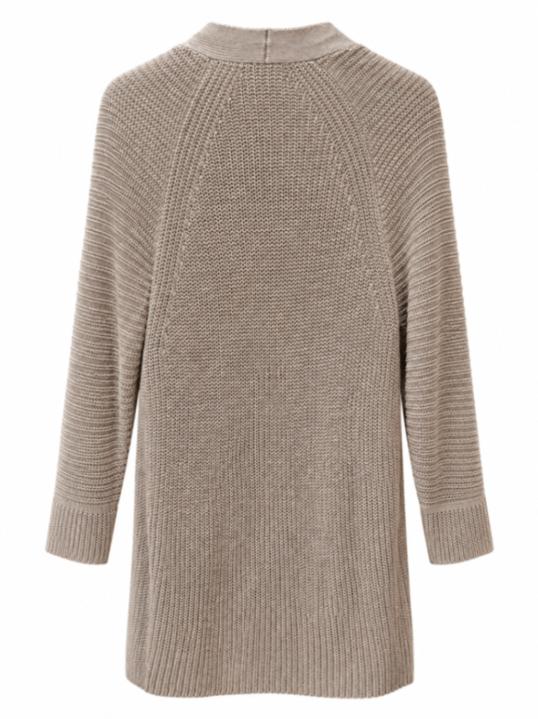 Hemisphère Strickjacke& Pullunder Beige 42 Leinen