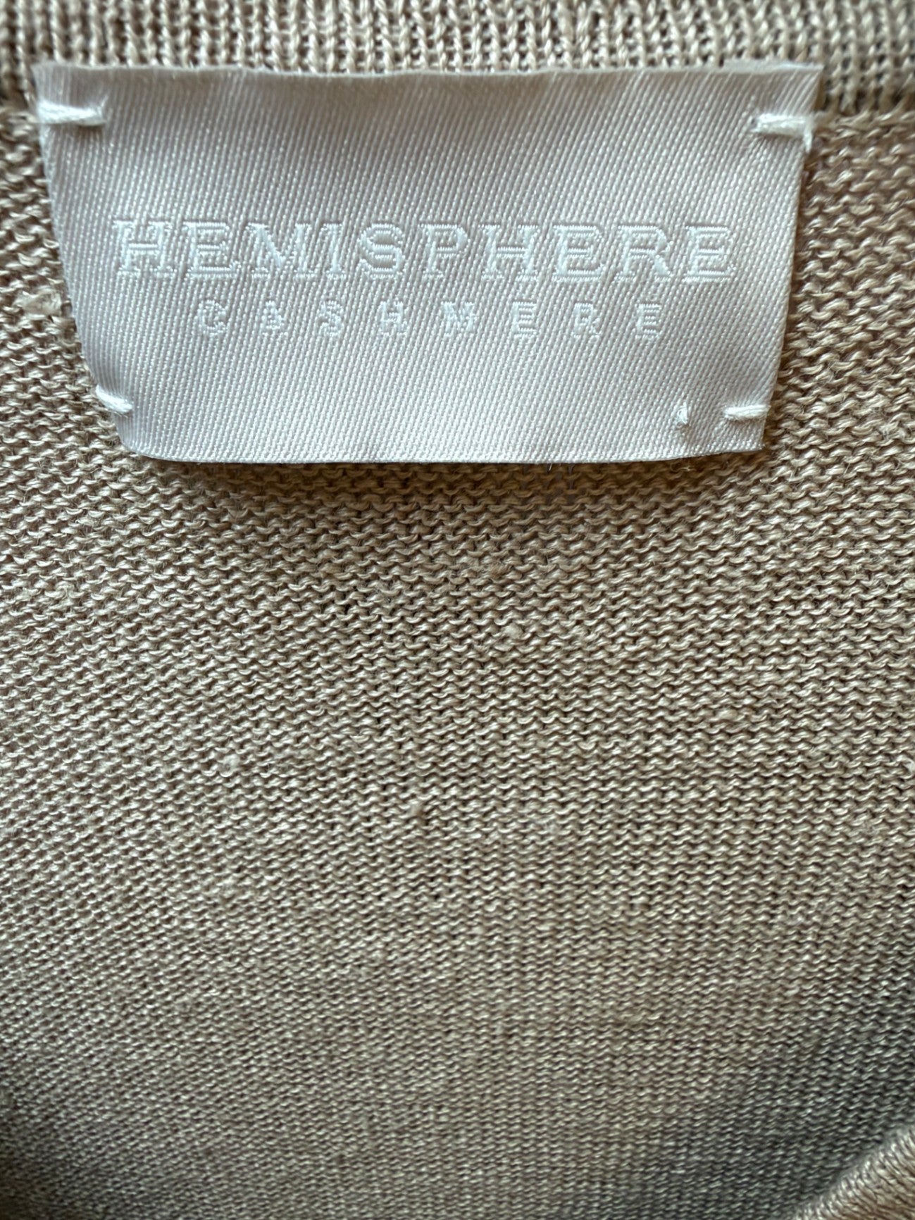 Hemisphère Strickjacke& Pullunder Beige 42 Leinen